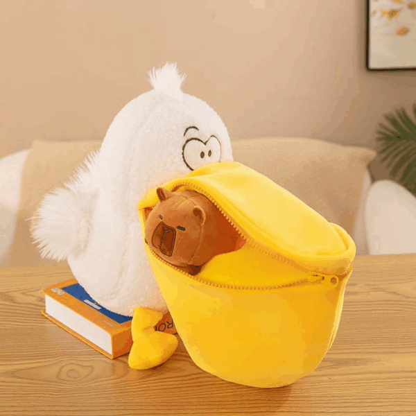 دبدوب بتصميم بجعة ذات الفم الكبير للاطفال _ مقاس 32 سم