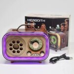 ⁦راديو محمول بألوان آر جي بي بالبلوتوث وقابل للشحن بيو اس بي⁩ - الصورة ⁦2⁩