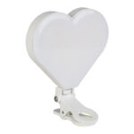 ⁦رينج لايت بتصميم قلب ب 3 اضاءات مع مشبك للتعليق بيو اس بي للشحن⁩ - الصورة ⁦3⁩