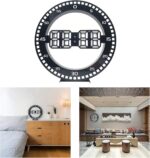 ⁦ساعة حائط ليد رقمية ثري دي بمنبه للمنزل والمكتب⁩ - الصورة ⁦7⁩