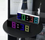 ⁦ساعة ديجيتال بمنبه وشاشة ليد لعرض الوقت والتاريخ ودرجة الحرارة⁩ - الصورة ⁦7⁩