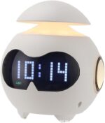 ⁦ساعة منبه بشاشة ليد مع اضاءة ليلية بتصميم روبوت⁩ - الصورة ⁦6⁩