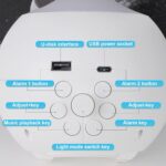 ⁦ساعة منبه بشاشة ليد مع اضاءة ليلية بتصميم روبوت⁩ - الصورة ⁦7⁩