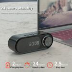 سبيكر لاسلكي بلوتوث مع ساعة رقمية ومنبه