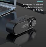 ⁦سبيكر لاسلكي بلوتوث مع ساعة رقمية ومنبه⁩ - الصورة ⁦6⁩