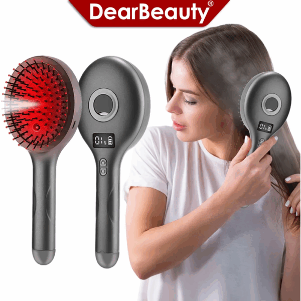 فرشة تدليك فروة الرأس الكهربائية مع ضوء أحمر