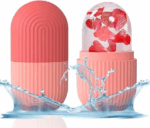 قالب ثلج سيليكون بشكل بيضاوي لتدليك البشرة قابل لإعادة الاستخدام