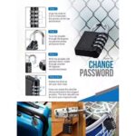 ⁦قفل أمان برقم سري من 4 أرقام للمنازل وشنط السفر والمكاتب⁩ - الصورة ⁦4⁩