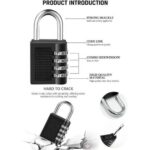 ⁦قفل أمان برقم سري من 4 أرقام للمنازل وشنط السفر والمكاتب⁩ - الصورة ⁦8⁩