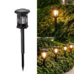 ⁦كشاف أرضي لإضاءة الحدائق والممرات يعمل بالطاقة الشمسية قطعتين⁩ - الصورة ⁦4⁩