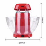 ⁦ماكينة صنع الفشار الكهربائية تحضير بدون زيت _ 1200 وات⁩ - الصورة ⁦4⁩