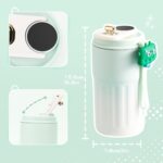 ⁦مج حراري استانليس ستيل 460 ملي بشاشة تاتش لعرض درجة الحرارة وغطاء محكم الغلق للخروج والرحلات⁩ - الصورة ⁦7⁩