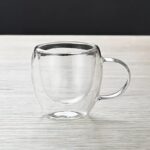 ⁦مج زجاج دبل شفاف 150 ملل لشرب وتقديم القهوة والعصائر⁩ - الصورة ⁦4⁩