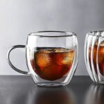 ⁦مج زجاج دبل شفاف 150 ملل لشرب وتقديم القهوة والعصائر⁩ - الصورة ⁦5⁩