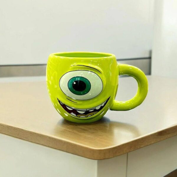 مج سراميك ثري دي بتصميم كورة البعبع للنسكافيه والمشروبات