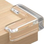 مجموعة حامي زوايا سيليكون شفاف للأطفال لتجنب الإصابات ٤ قطع