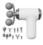 ⁦مسدس مساج وتدليك الجسم ب 6 مستويات مختلفة و 9 رؤوس قابلة للتبديل⁩ - الصورة ⁦2⁩