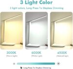 ⁦مصباح ليد تاتش للمكتب ب 3مستويات إضاءة قابل للطي ولإعادة الشحن⁩ - الصورة ⁦4⁩