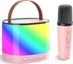 مكبر صوت مضئ بالوان مختلفة مزود بميكروفون