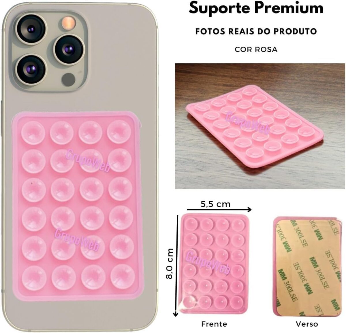 ⁦هولدر سيلكون لتثبيت الموبايل على الحائط او الزجاج⁩ - الصورة ⁦9⁩