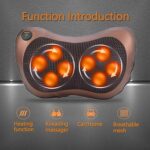 ⁦وسادة مساج للرقبة والكتفين والظهر مزودة بـ 8 رؤوس تدليك مع وظيفة تسخين تعمل بالكهرباء⁩ - الصورة ⁦2⁩