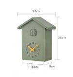 ⁦ساعة حائط بتصميم منزل وطائر الوقواق مع بندول⁩ - الصورة ⁦8⁩