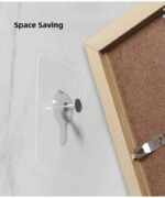 ⁦طقم 5 قطع هوك شفاف ذاتي اللصق بديل للمسامير لتعليق أدوات الحمام والمطبخ⁩ - الصورة ⁦3⁩