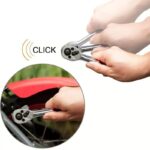 ⁦طقم مفاتيح ربط مع سقاطة ب 10 رؤوس قابلة للتبديل⁩ - الصورة ⁦7⁩