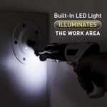 ⁦طقم مفك كهربائي لاسلكي 25 قطعة بتصميم مقبض قابل للدوران 180 درجة _  بيو اس بي للشحن⁩ - الصورة ⁦5⁩