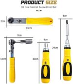 ⁦طقم مفكات ربط  36 قطعة برؤوس مغناطيسية متعددة الاستخدام⁩ - الصورة ⁦4⁩