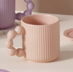 ⁦مج بورسلين بيد على شكل فقاعات لتناول المشروبات الساخنة والهوت شوكليت 300 ملي⁩ - الصورة ⁦5⁩