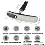 ⁦ميزان ديجيتال محمول لوزن شنط السفر بشاشة رقمية سهلة القراءة و بخاصية عرض درجة الحراره⁩ - الصورة ⁦6⁩