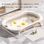 ⁦بانيو استحمام للاطفال قابل للطي مع شاشة تاتش لعرض درجة الحرارة⁩ - الصورة ⁦2⁩
