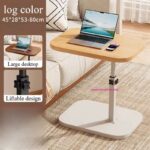 ⁦ترابيزة جانبية قابلة للطي تدور بزاوية 360 درجة وقابلة لتعديل الارتفاع لغرف النوم والمعيشة⁩ - الصورة ⁦3⁩