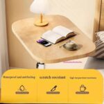 ⁦ترابيزة جانبية قابلة للطي تدور بزاوية 360 درجة وقابلة لتعديل الارتفاع لغرف النوم والمعيشة⁩ - الصورة ⁦4⁩