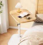 ترابيزة جانبية قابلة للطي تدور بزاوية 360 درجة وقابلة لتعديل الارتفاع لغرف النوم والمعيشة