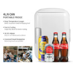 ⁦ثلاجة ميني محمولة بسعة 4 لتر للمشروبات للمنزل والسيارة⁩ - الصورة ⁦5⁩