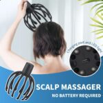 ⁦جهاز تدليك فروة الرأس الكهربائي بتصميم اخطبوط ب 3 مستويات للاسترخاء⁩ - الصورة ⁦2⁩