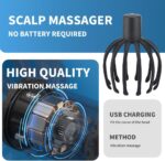 ⁦جهاز تدليك فروة الرأس الكهربائي بتصميم اخطبوط ب 3 مستويات للاسترخاء⁩ - الصورة ⁦3⁩