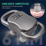 جهاز مساج ديجيتال يدوي للتدليك العميق للعضلات ب 4 رؤوس بالآشعة تحت الحمراء