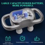 ⁦جهاز مساج ديجيتال يدوي للتدليك العميق للعضلات ب 4 رؤوس بالآشعة تحت الحمراء⁩ - الصورة ⁦3⁩