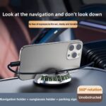 ⁦حامل موبايل لتابلوه السيارة بدابل فيس قابل للدوران °360⁩ - الصورة ⁦3⁩