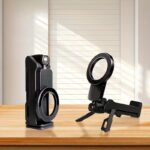 ⁦حامل موبايل مغناطيسي للمكتب قابل للطي والدوران 360 درجة⁩ - الصورة ⁦4⁩