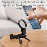 ⁦حامل موبايل مغناطيسي للمكتب قابل للطي والدوران 360 درجة⁩ - الصورة ⁦6⁩