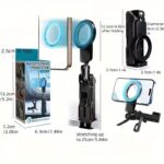 ⁦حامل موبايل مغناطيسي للمكتب قابل للطي والدوران 360 درجة⁩ - الصورة ⁦7⁩