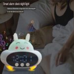 ⁦ساعة ومنبه بتصميم أرنب مع سبيكر بلوتوث بإضاءة ليد 7 ألوان مختلفة⁩ - الصورة ⁦2⁩