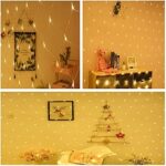 ⁦ستارة ليد شبكية باضاءة ورم لتجديد ديكور رمضان ب5 اوضاع تشغيل⁩ - الصورة ⁦5⁩