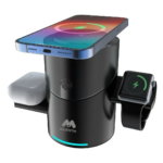 ⁦شاحن وايرليس ماجنتيك تاتش  3 * 1 للموبايل والايربودز وسمارت واتش⁩ - الصورة ⁦3⁩