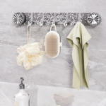 ⁦شماعة حوائط أكريليك شفاف ب 5 هوك لتعليق الملابس والحقائب⁩ - الصورة ⁦7⁩