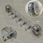 ⁦شماعة حوائط أكريليك شفاف ب 5 هوك لتعليق الملابس والحقائب⁩ - الصورة ⁦3⁩